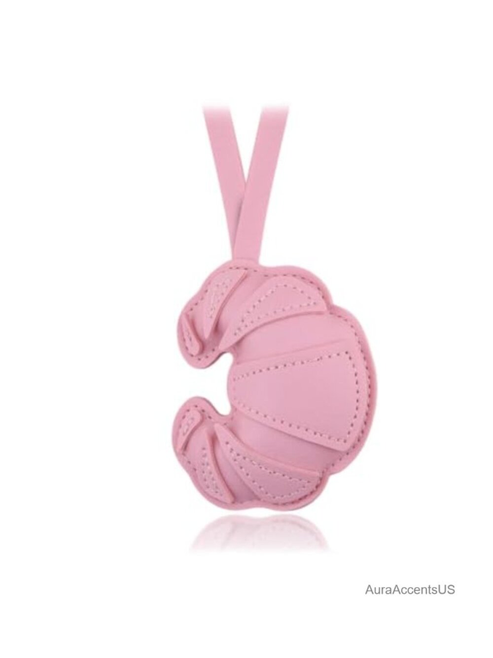 Croissant Shaped Keychain for Bag Purse Backpack Charm